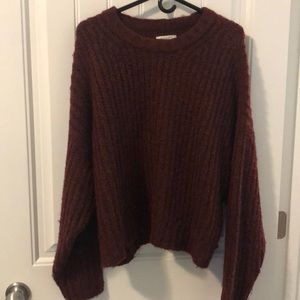 Burgundy American Eagle sweater